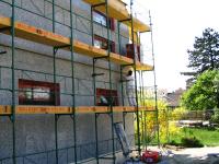 Neuer Vollwärmeschutz-Anbringung eines Vollwärmeschutzes zur Energieoptimierung.